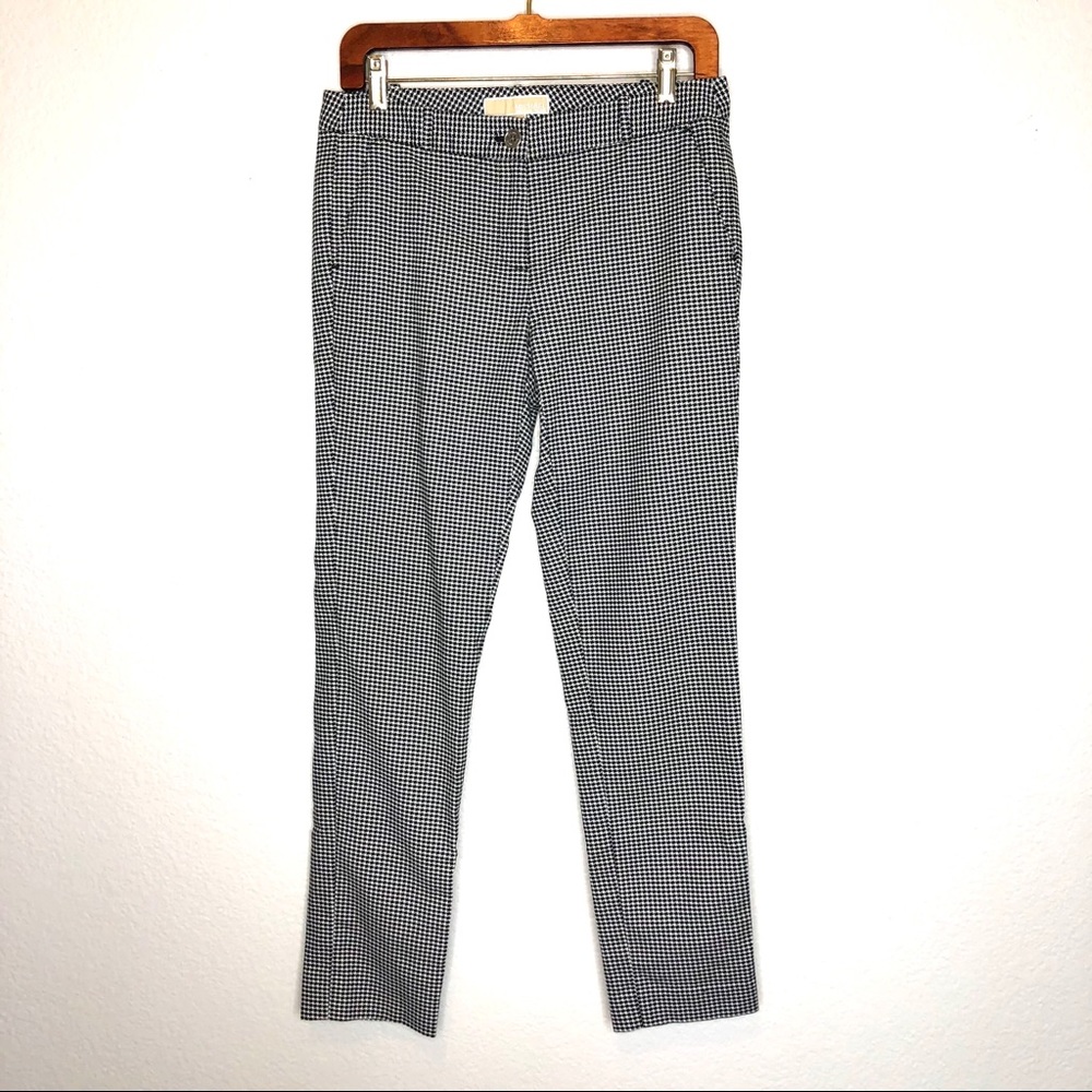 Michael Kors Houndstooth skinny ankle pants